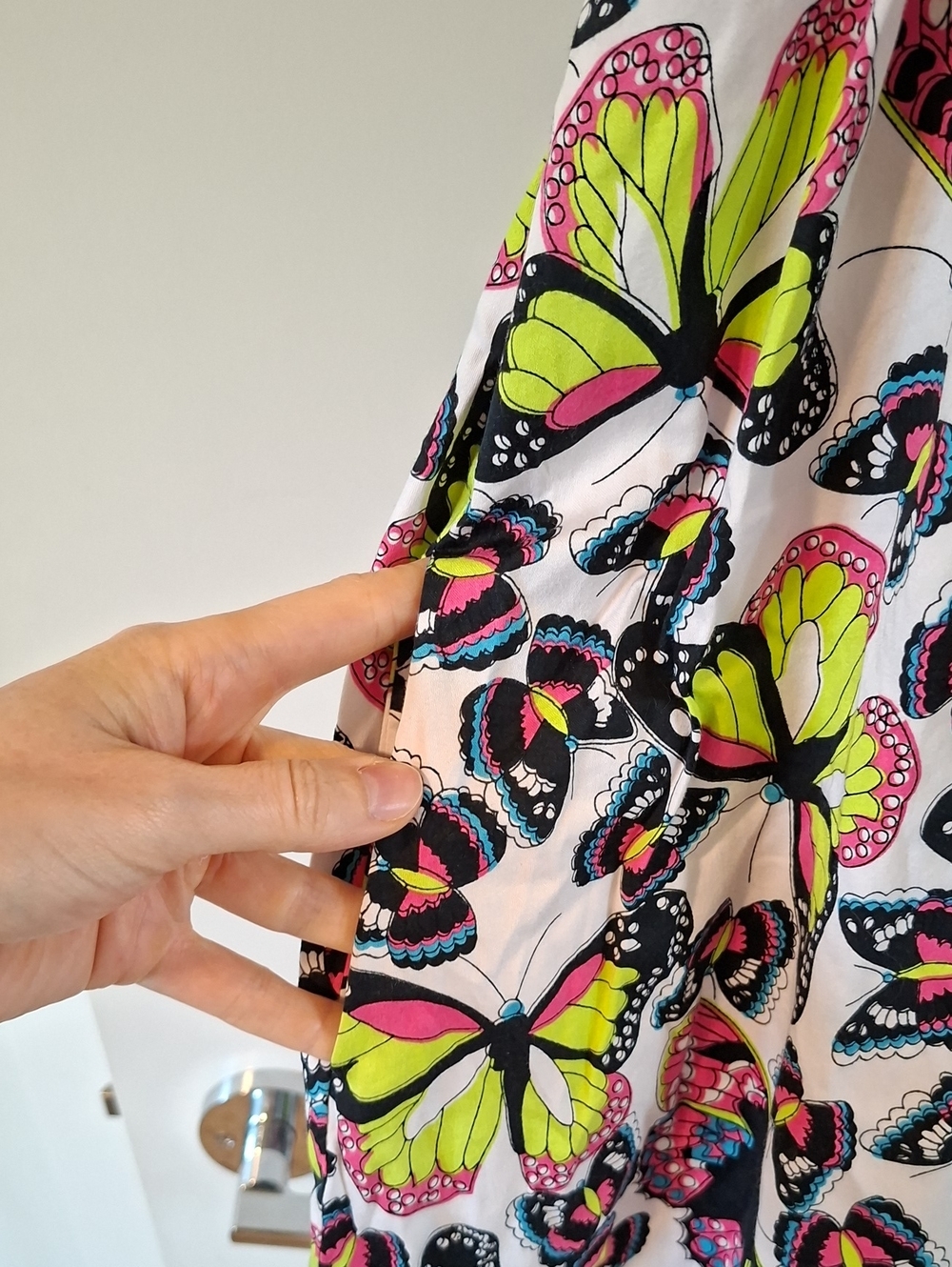 Betsey Johnson Vintage Y2K Babydoll Butterfly Print Mini Dress (Size US 4) - Picture 7 of 9